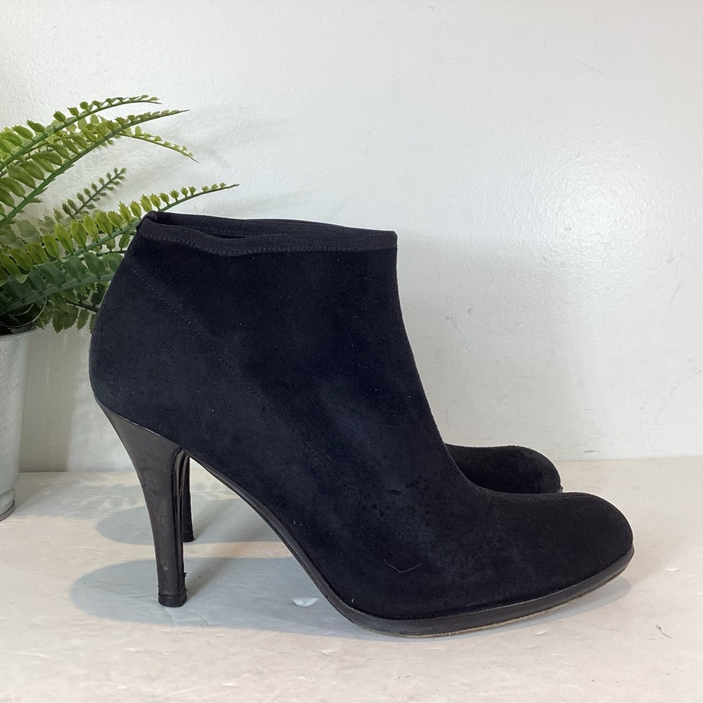 STUART WEITZMAN SUEDE LEATHER ANKLE SOCK BOOTIES SZ 7.5